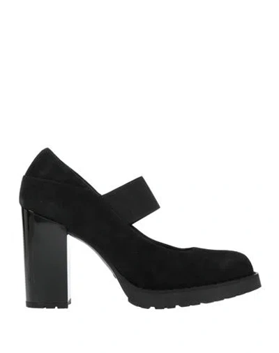 Hogan Woman Pumps Black Size 4.5 Leather