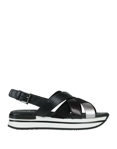 Hogan Sandals In Black