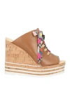 Hogan Woman Sandals Brown Size 8 Leather In Brown