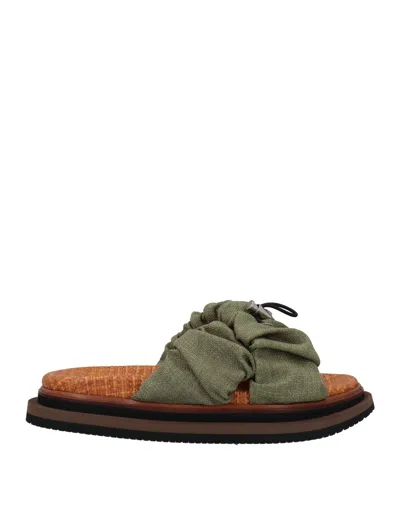 Hogan Sandals In Green