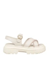 Hogan Woman Sandals Off White Size 6.5 Leather