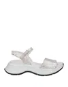 Hogan Sandals In Silver