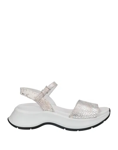 Hogan Sandals In Silver