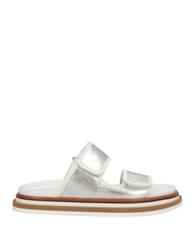 Hogan Sandals In Silver