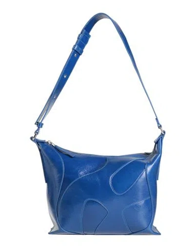 Hogan Woman Shoulder Bag Bright Blue Size - Calfskin