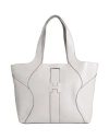 Hogan Woman Shoulder Bag Grey Size - Calfskin In Grey