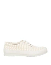 Hogan Woman Sneakers Beige Size 6 Textile Fibers In Beige