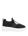 Hogan Woman Sneakers Black Size 6 Textile Fibers In Black