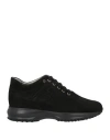 Hogan Woman Sneakers Black Size 8 Soft Leather
