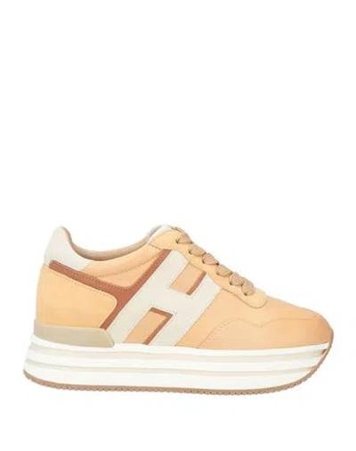 Hogan Woman Sneakers Blush Size 4.5 Leather In Pink