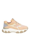 Hogan Woman Sneakers Blush Size 8 Leather, Textile Fibers In Pink