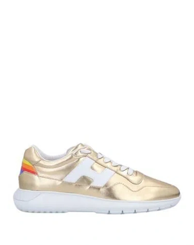 Hogan Sneakers In Gold