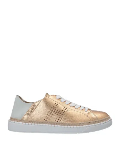 Hogan Sneakers In Gold