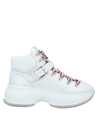 HOGAN HOGAN WOMAN SNEAKERS IVORY SIZE 5 SOFT LEATHER