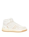 Hogan Contrast-stitch High-top Sneakers In White