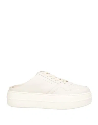 Hogan Woman Sneakers Ivory Size 8 Leather In White