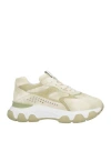 HOGAN HOGAN WOMAN SNEAKERS LIGHT GREEN SIZE 7 LEATHER
