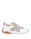 Hogan Colour-block Lace-up Trainers In Pink