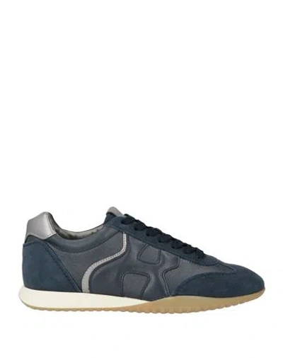 Hogan Woman Sneakers Navy Size 6.5 Leather