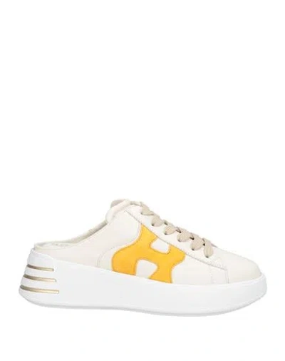 Hogan Woman Sneakers Off White Size 5 Leather
