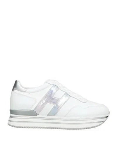 Hogan Woman Sneakers Off White Size 6.5 Leather