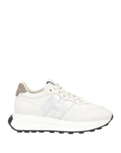 Hogan Woman Sneakers Off White Size 6.5 Leather
