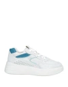 Hogan Woman Sneakers Off White Size 7 Leather, Textile Fibers