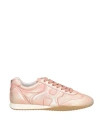Hogan Woman Sneakers Pink Size 6.5 Leather In Pink