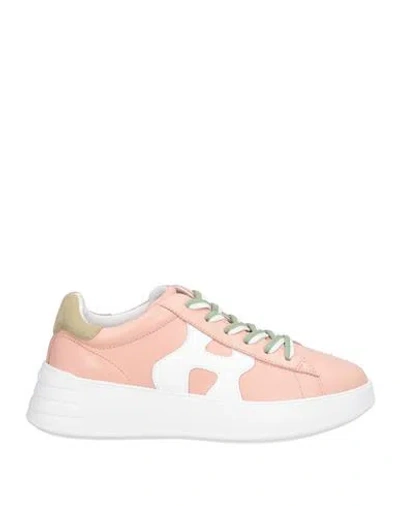 Hogan Woman Sneakers Pink Size 7.5 Leather