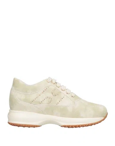 Hogan Woman Sneakers Sage Green Size 9.5 Soft Leather