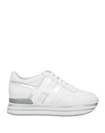 HOGAN HOGAN WOMAN SNEAKERS WHITE SIZE 6 LEATHER