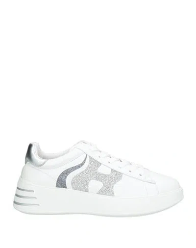 Hogan Woman Sneakers White Size 6.5 Goat Skin