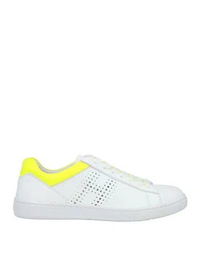 Hogan Woman Sneakers White Size 10 Leather