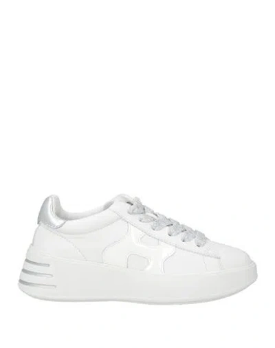 HOGAN HOGAN WOMAN SNEAKERS WHITE SIZE 4 LEATHER