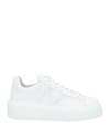 Hogan Low-top Sneakers With Ridged Platform Sole In White