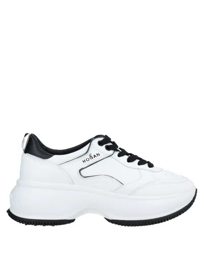 HOGAN HOGAN WOMAN SNEAKERS WHITE SIZE 5 SOFT LEATHER