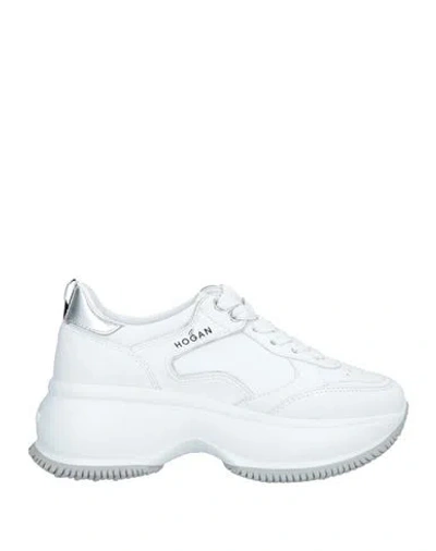 Hogan Woman Sneakers White Size 5.5 Leather