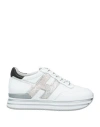 Shop Hogan Woman Sneakers White Size 4 Leather
