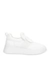 Hogan Woman Sneakers White Size 5.5 Leather In White