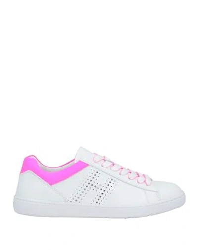 Hogan Woman Sneakers White Size 11 Soft Leather