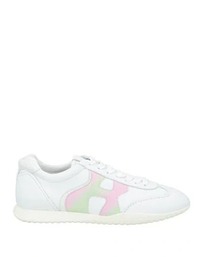 Hogan Woman Sneakers White Size 6 Leather