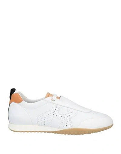 Hogan Woman Sneakers White Size 6 Leather