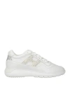Hogan Woman Sneakers White Size 6.5 Soft Leather