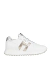 Hogan Woman Sneakers White Size 7 Leather In White