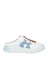 Hogan Woman Sneakers White Size 7 Leather In White