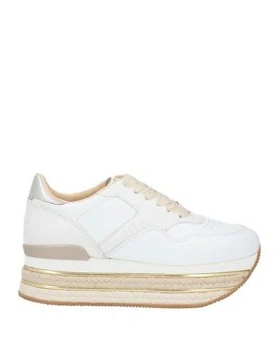 Hogan Woman Sneakers White Size 7 Leather