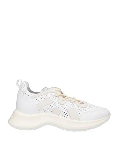 Hogan Woman Sneakers White Size 7 Soft Leather