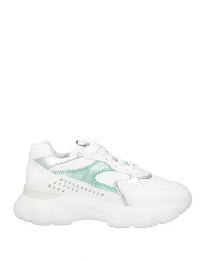 Hogan Woman Sneakers White Size 7.5 Leather