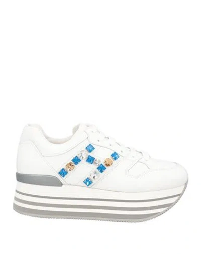 Hogan Woman Sneakers White Size 7.5 Leather