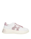 HOGAN HOGAN WOMAN SNEAKERS WHITE SIZE 8 LEATHER